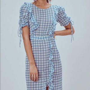 For Love and Lemons Dorothy Ruffle Midi